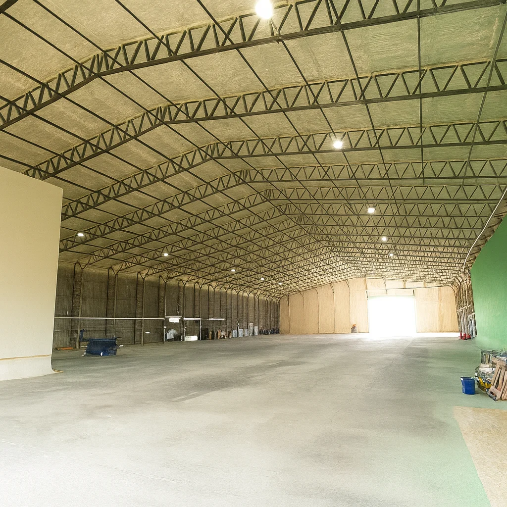 Hangar roof insulation case study — Black Hangar Studios, Hampshire, England