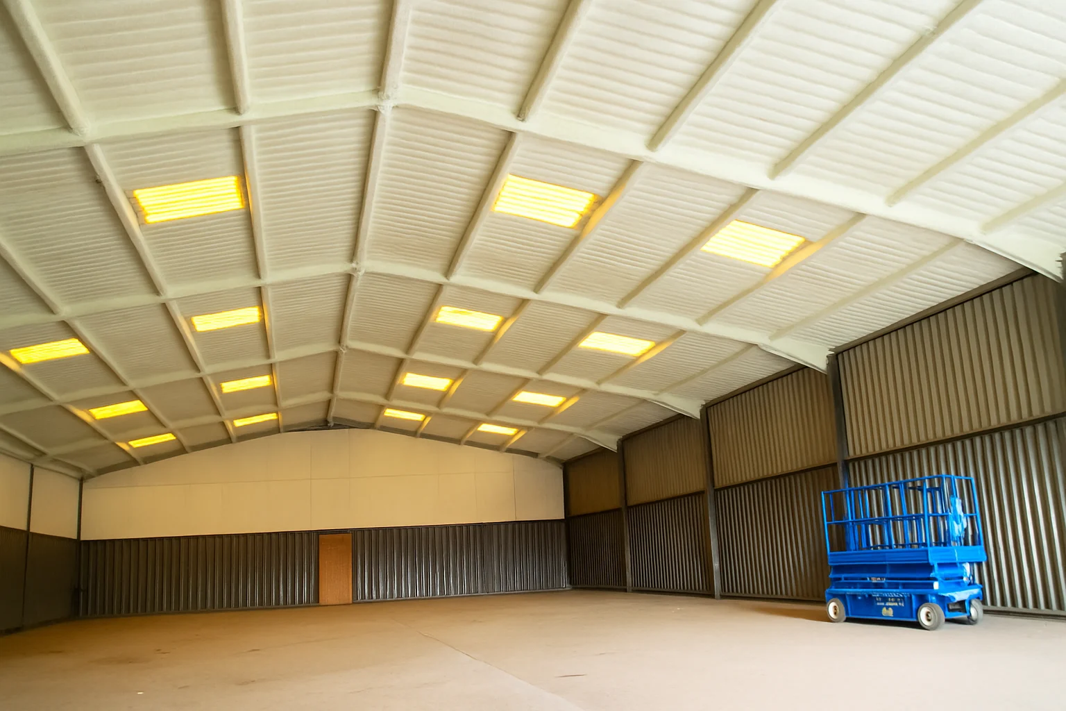 Warehouse roof insulation case study — TJW Grab Hire, Bournemouth, England