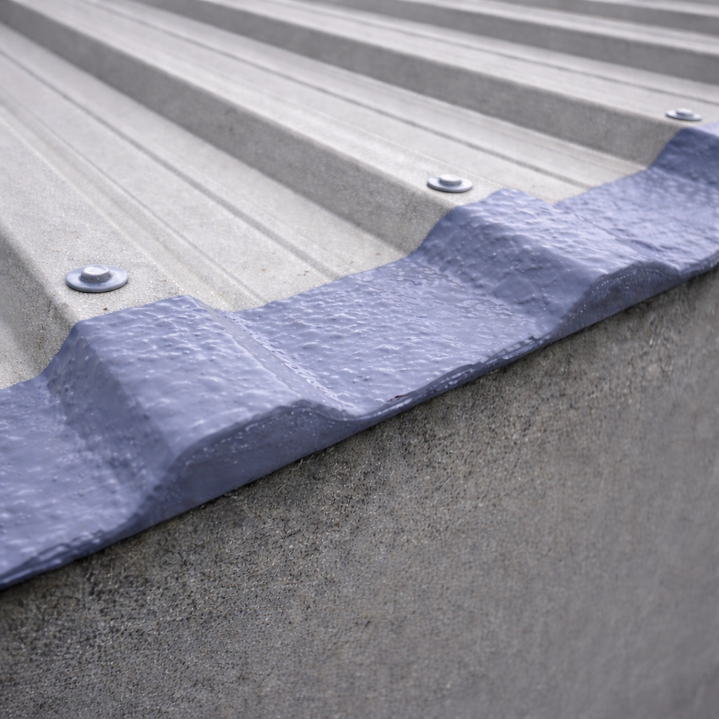 Sealed drip edge after cut edge corrosion treatment — fully waterproof
