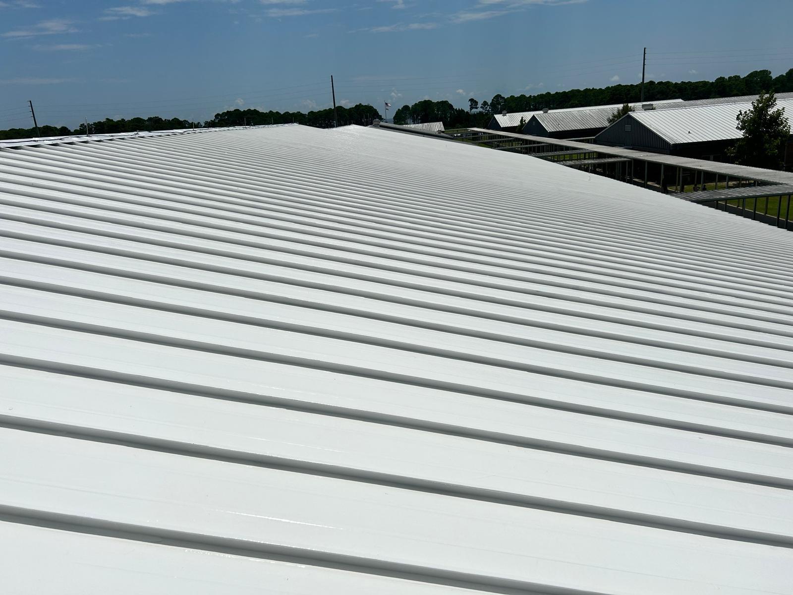 Industrial unit roof after GacoFlex leak repair