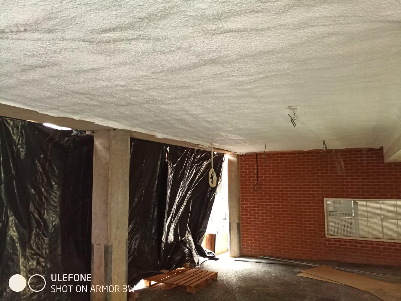 DC315 fire-rated commercial soffit system finished install
