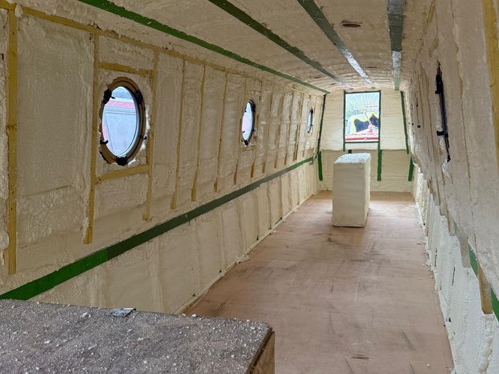 Boats and marine insulated with Purios spray foam
