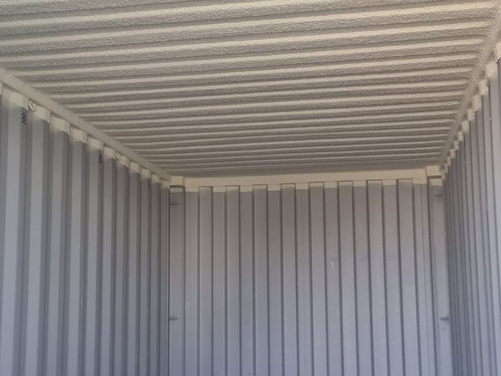 Shipping containers insulated with Purios spray foam