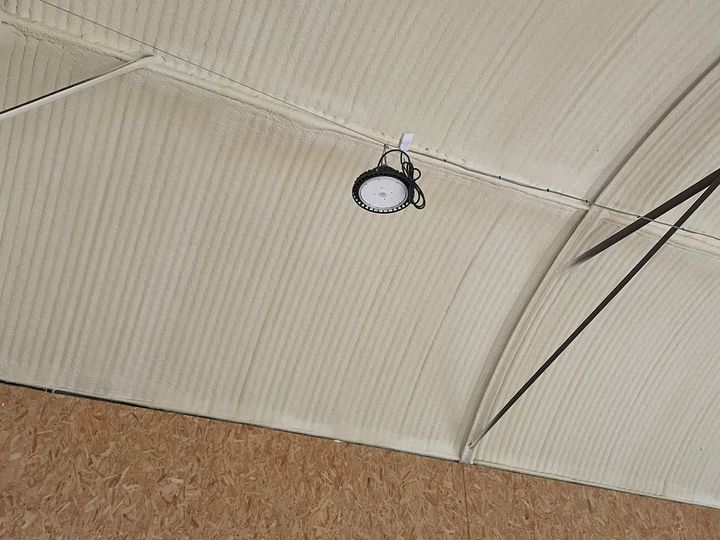 Nissen and Quonset huts insulated with Purios spray foam
