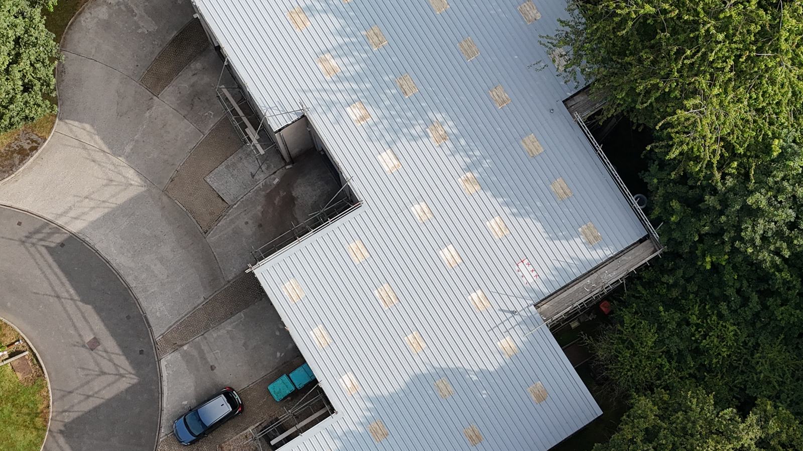 S42 silicone on a profiled metal roof